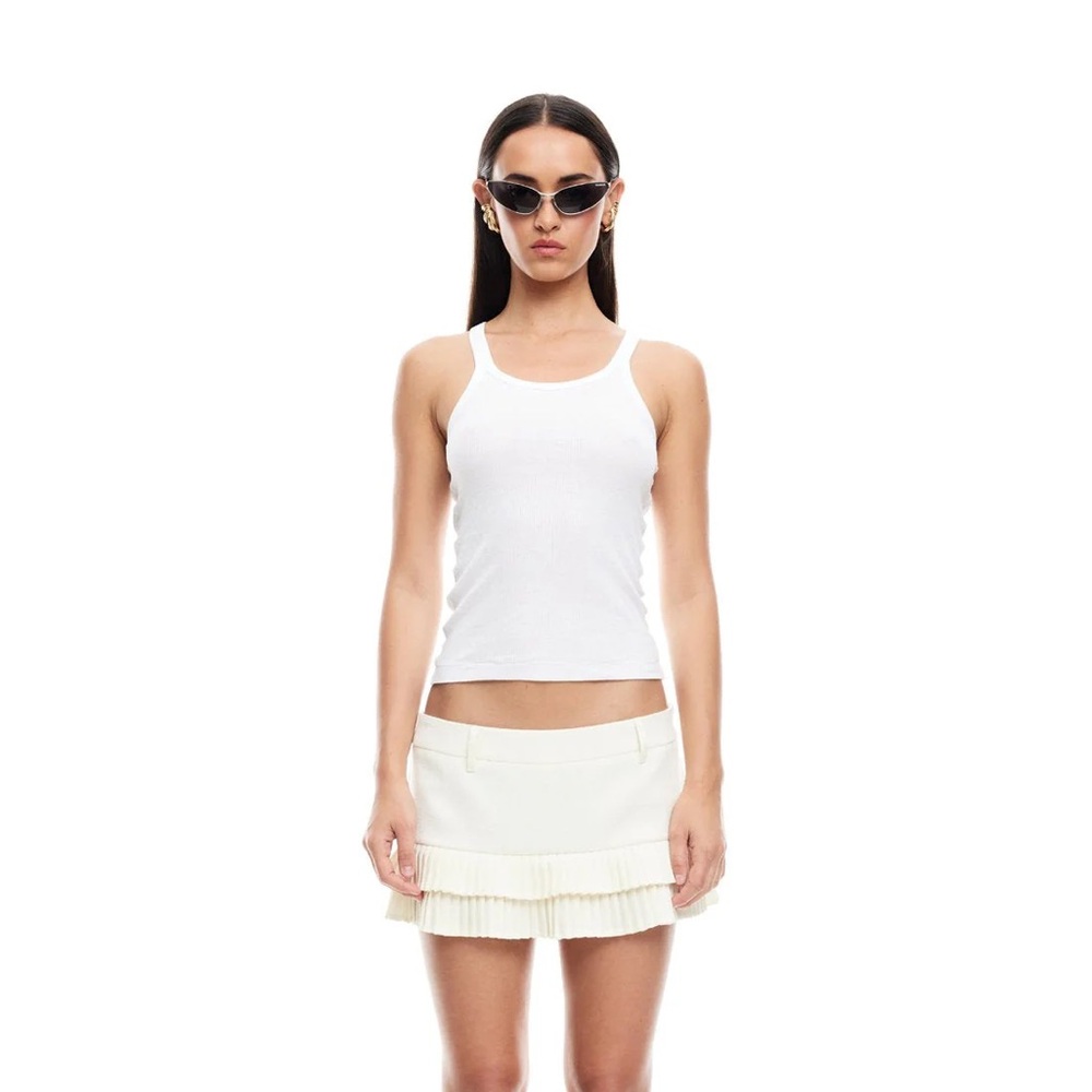 Lioness DOUBLE RUFFLE MINI SKORT | SOFT LEMON B35 - Picture 4 of 11